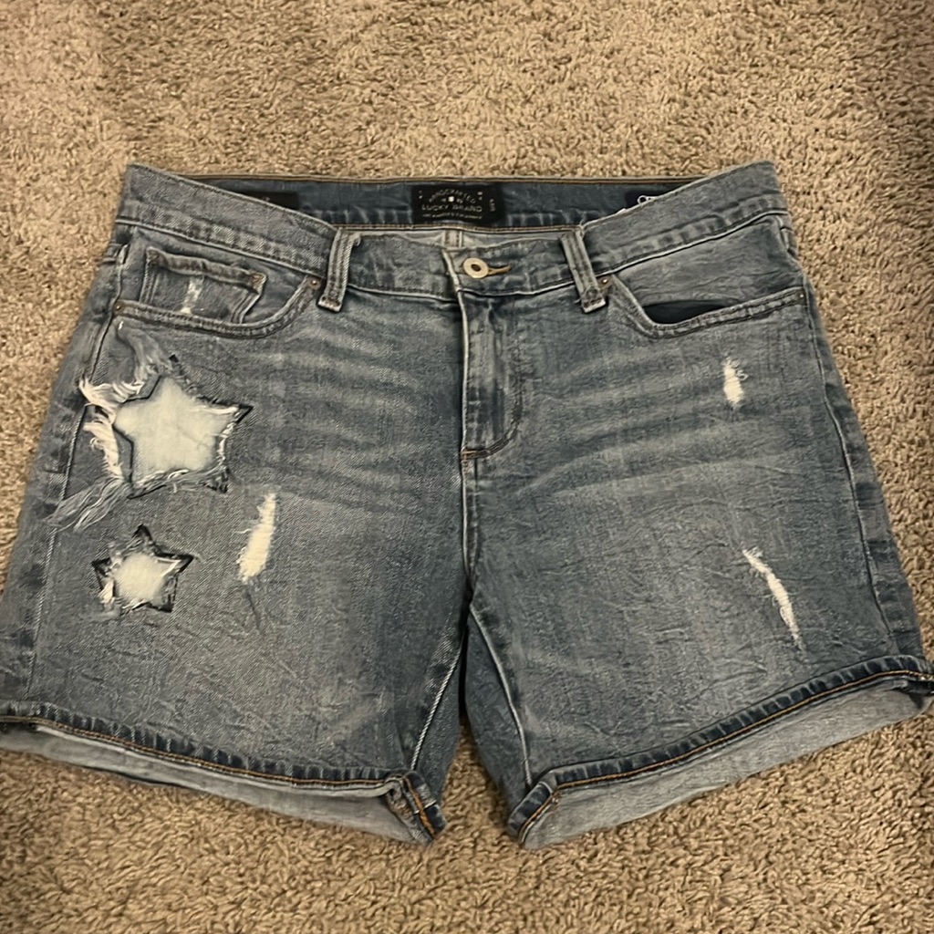 Lucky Brand The Roll Up Denim Shorts